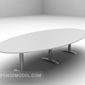 Oval Conference Table Furniture 3d model