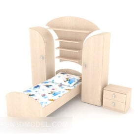 Decor Of Children Bed 3d model