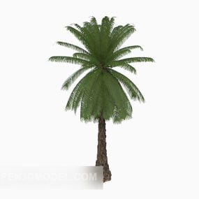 Lowpoly Model 3d Pokok Palma Kecil