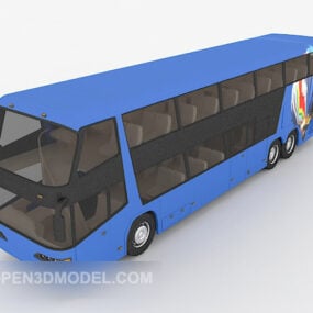 דגם תלת מימד של רכב אוטובוס נוסעים