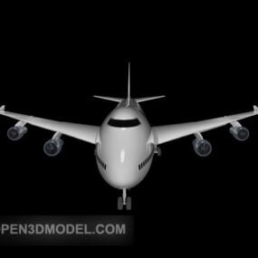 Bílý 3D model Zeppelin