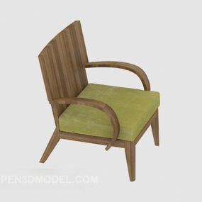 Pastoral Style Minimalist Lounge Chair 3d model