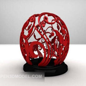 Carving Circle Sculpture 3d model