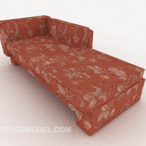 Patterned Recliner Sofa 3d model