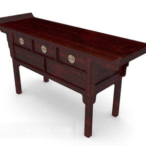 टेबल फर्नीचर के लिए नाशपाती की लकड़ी 3डी मॉडल