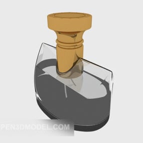 Parfüm-Glasflasche 3D-Modell