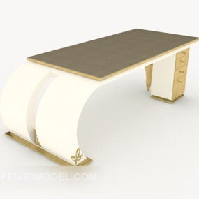 Modelo 3D de perna curvada para mesa em casa