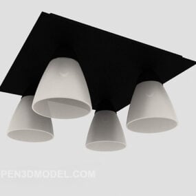 Support de plafond pour lustre de restaurant modèle 3D