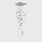 Personality ball chandelier 3d model