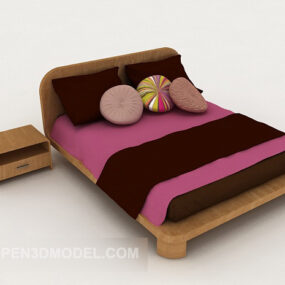 3д модель индивидуальной двуспальной кровати
