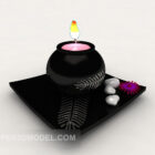 Personality feature candlestick 3d model