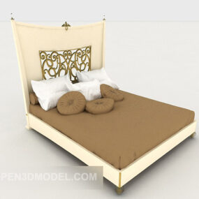 Personality Fresh Double Bed 3d model