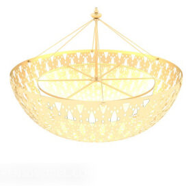 Personality Gold Chandelier 3d model