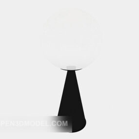 Persönlichkeit Moderne Schwarz-Weiß-Tischlampe 3D-Modell