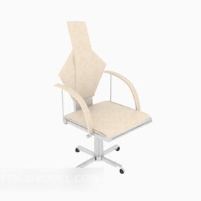 Офісне крісло бежевого кольору 3d модель