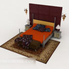 Προσωπικό Πορτοκαλί Διπλό Κρεβάτι
