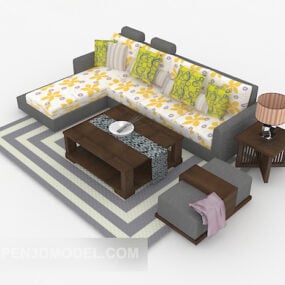 Home Multi Seters Sofa 3d modell