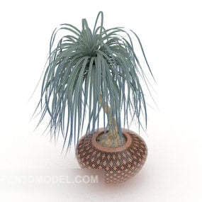 Modello 3d per l'installazione interna di piante in vaso