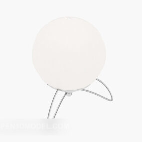 Personality Simple Beige Table Lamp 3d model