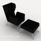 Personality Simple Black Casual Chair