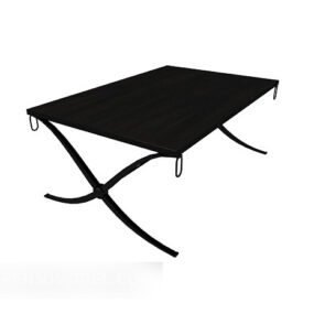 Personality Simple Black Coffee Table 3d model