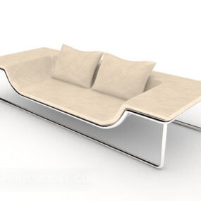 3д модель индивидуального простого длинного кресла для отдыха