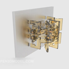 Eenvoudig wandlampmeubilair 3D-model