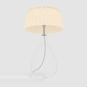 Personality Simple Yellow Table Lamp 3d model