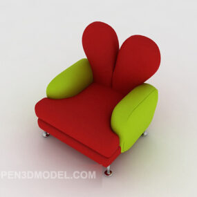 Home Single Sofa Stool 3d model