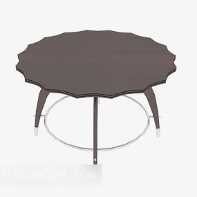 Personality Solid Wood Coffee Table 3d model