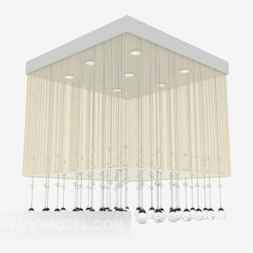 Personality Square Chandelier 3d model