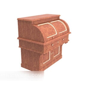 व्यक्तित्व भंडारण बॉक्स महोगनी लकड़ी 3डी मॉडल