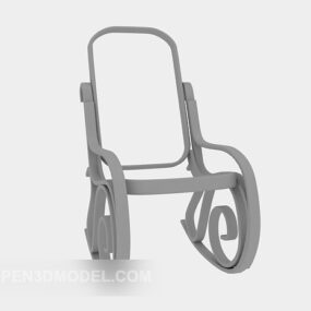 Personality Wooden Chair 3d model