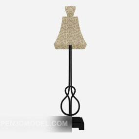 Personality Wooden Floor Lamp 3d model