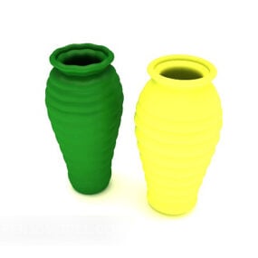 Etusivu Keltainen Vihreä Pullo 3D-malli