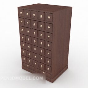 Pharmacy Cabinet Wooden 3d model