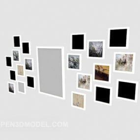 사진 프레임 벽 트림 3d 모델