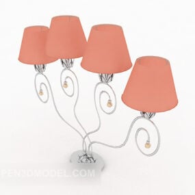 Pink Home Table Lamp 3d model