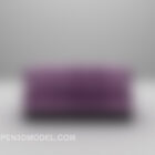 Pink Velvet Single Sofa