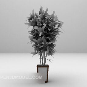 3д модель интерьера комнатного растения