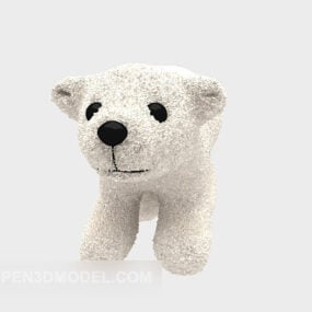 3д модель игрушек белого медведя