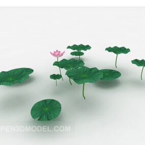 Gölet Lotus Yaprağı 3d modeli