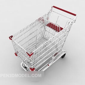 流行的超市购物车3d模型