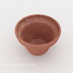 Model 3D Terakota Budidaya Pot