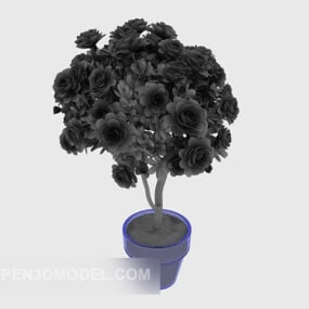 Potted Plant Office Room Decorative 3d model