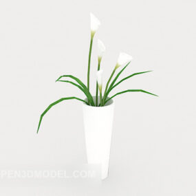 Plant Potted Minimalist 3d model