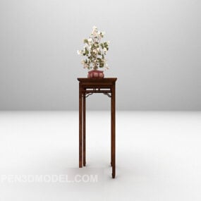 Muebles de estante oscilante para plantas en maceta modelo 3d