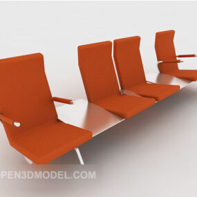 Public Plastic Chair 3d model