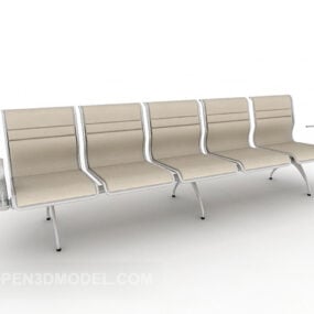 كرسي عام متعدد المقاعد نموذج ثلاثي الأبعاد
