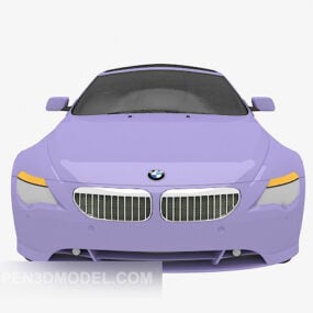 宝马紫色车3d模型